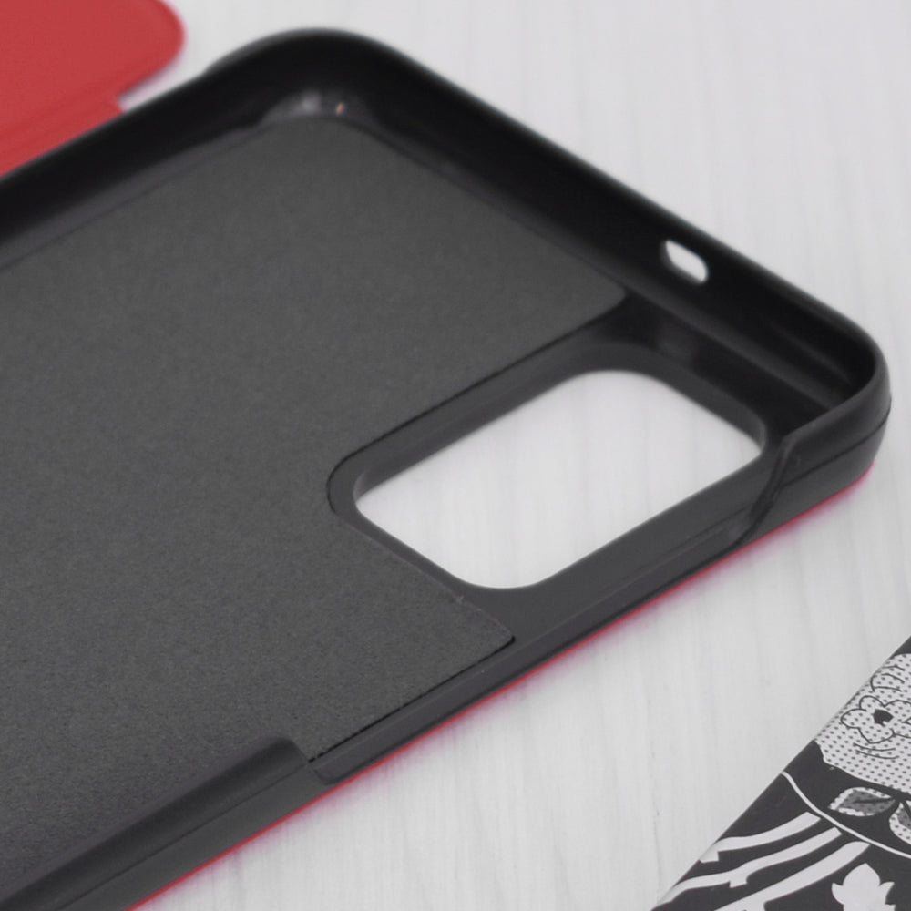 Husa de protectie Techsuit eFold Series compatibila cu Samsung Galaxy A13 5G, acoperire spate, rosu