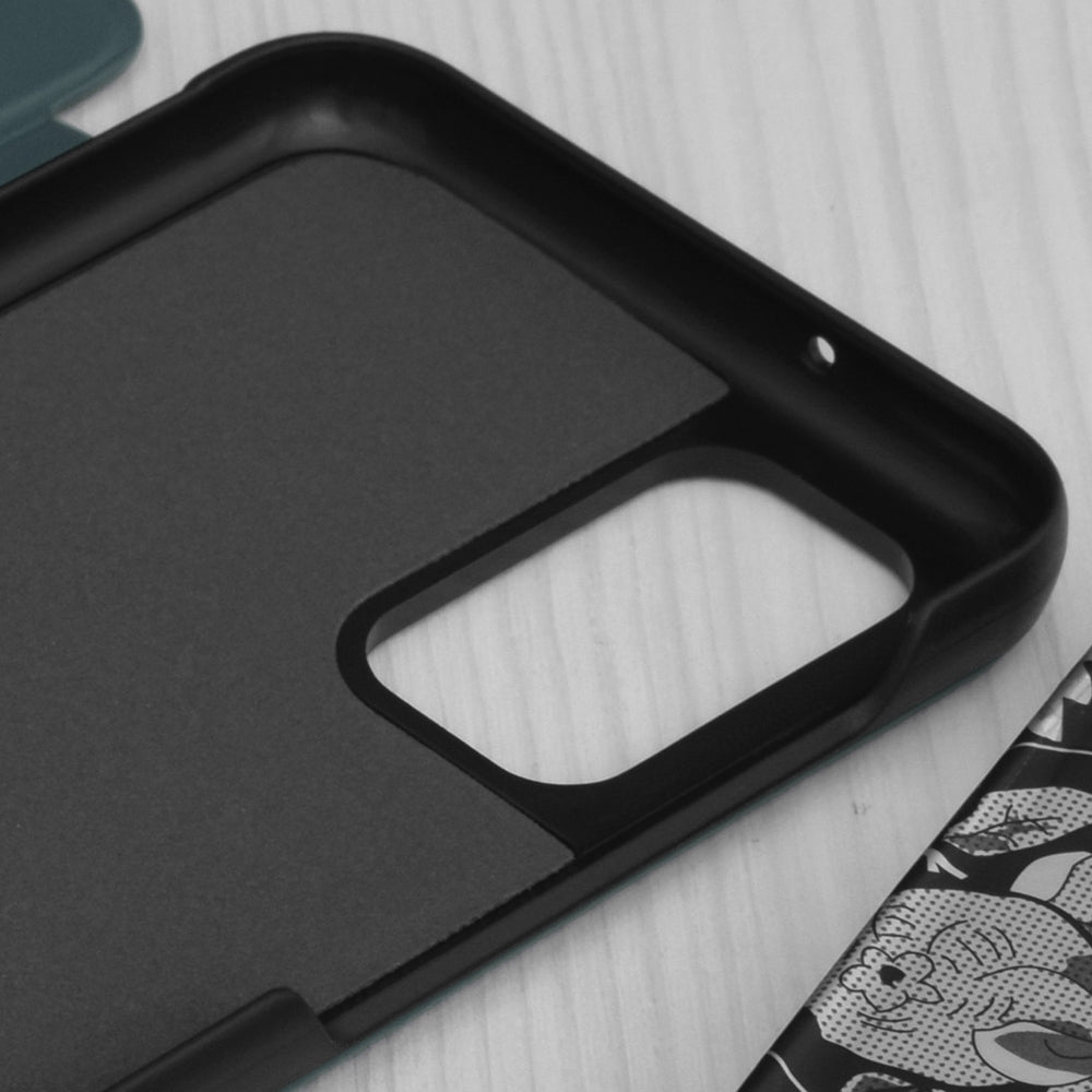 Husa de protectie Techsuit eFold Series compatibila cu Samsung Galaxy A12, acoperire spate, verde inchis