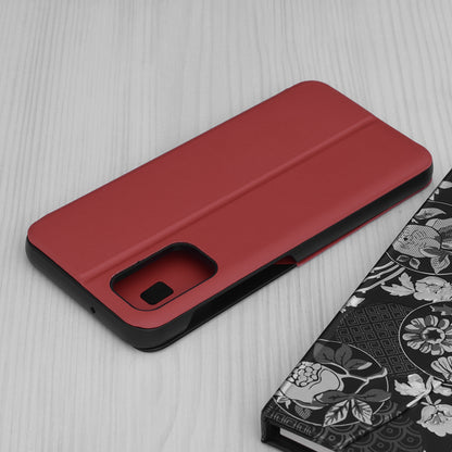 Husa de protectie Techsuit eFold Series compatibila cu Samsung Galaxy A12, acoperire spate, rosu