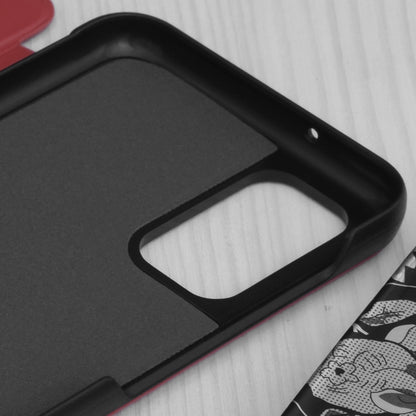Husa de protectie Techsuit eFold Series compatibila cu Samsung Galaxy A12, acoperire spate, rosu