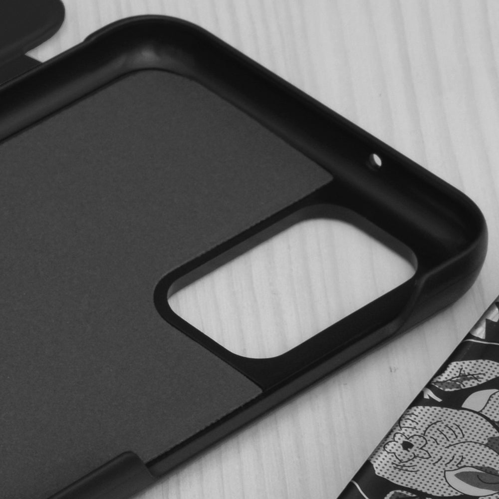 Husa de protectie Techsuit eFold Series compatibila cu Samsung Galaxy A12, acoperire spate, negru
