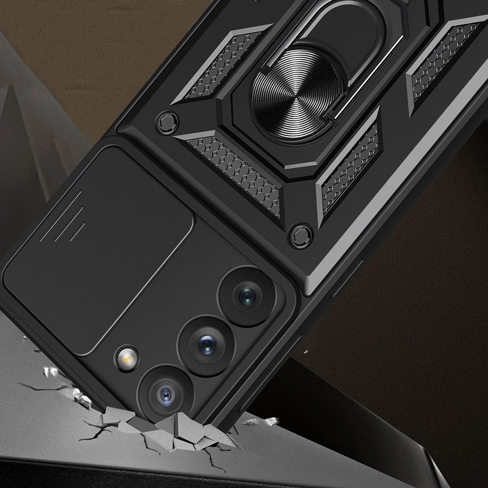 Husa de protectie Techsuit CamShield Series compatibila cu Samsung Galaxy S22 5G, acoperire spate, albastru