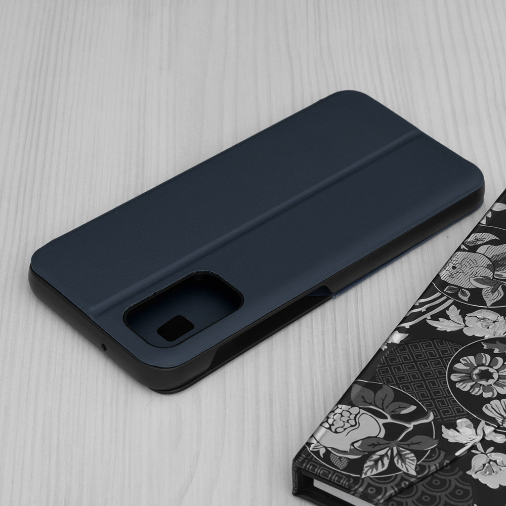 Husa de protectie Techsuit eFold Series compatibila cu Samsung Galaxy A12, acoperire spate, albastru