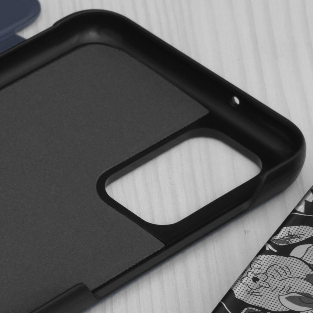 Husa de protectie Techsuit eFold Series compatibila cu Samsung Galaxy A12, acoperire spate, albastru