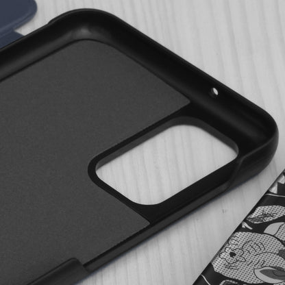 Husa de protectie Techsuit eFold Series compatibila cu Samsung Galaxy A12, acoperire spate, albastru