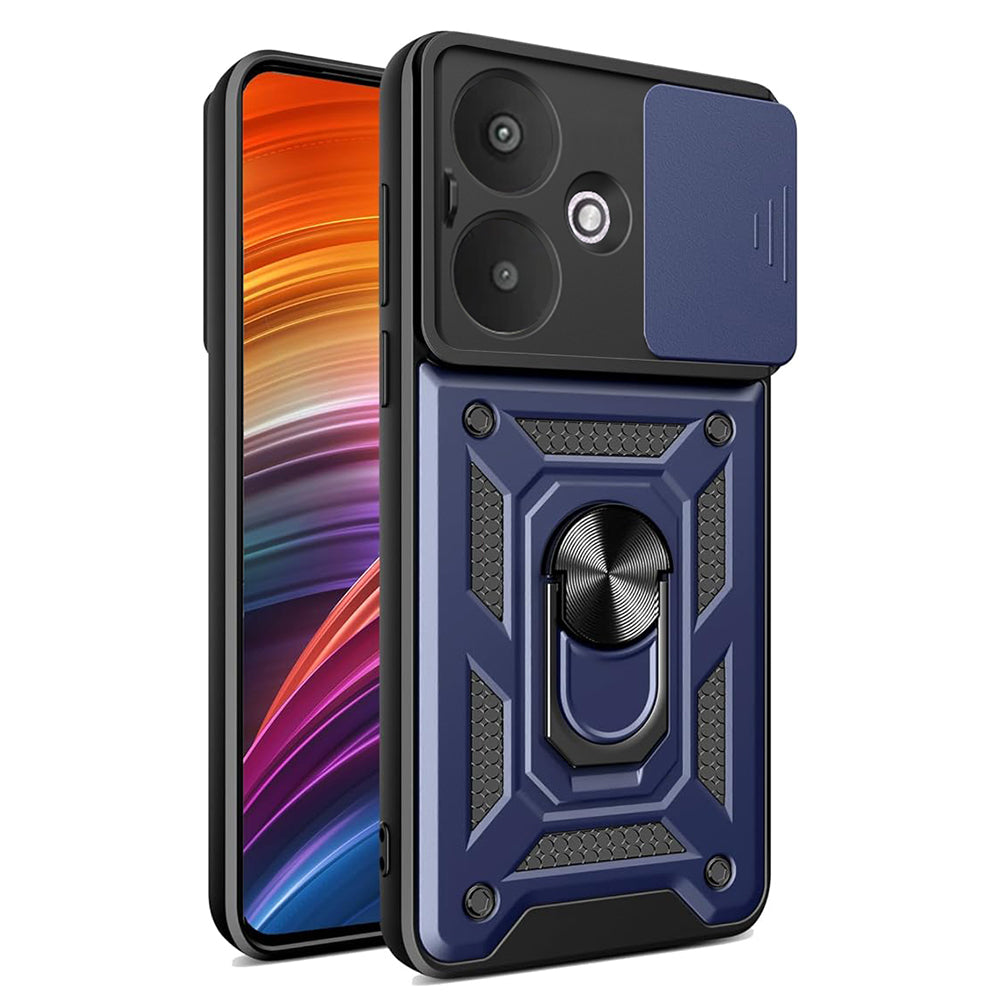 Husa de protectie Techsuit CamShield Series compatibila cu Xiaomi Redmi Poco M6, acoperire spate, albastru