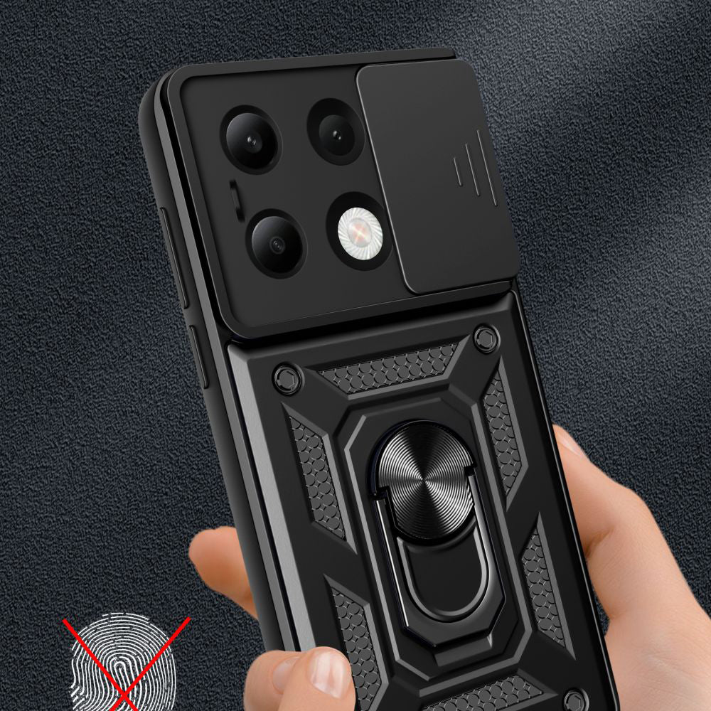 Husa de protectie Techsuit CamShield Series compatibila cu Xiaomi Redmi Note 13 4G, acoperire spate, albastru