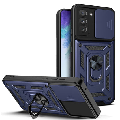 Husa de protectie Techsuit CamShield Series compatibila cu Samsung Galaxy S21 5G, acoperire spate, albastru