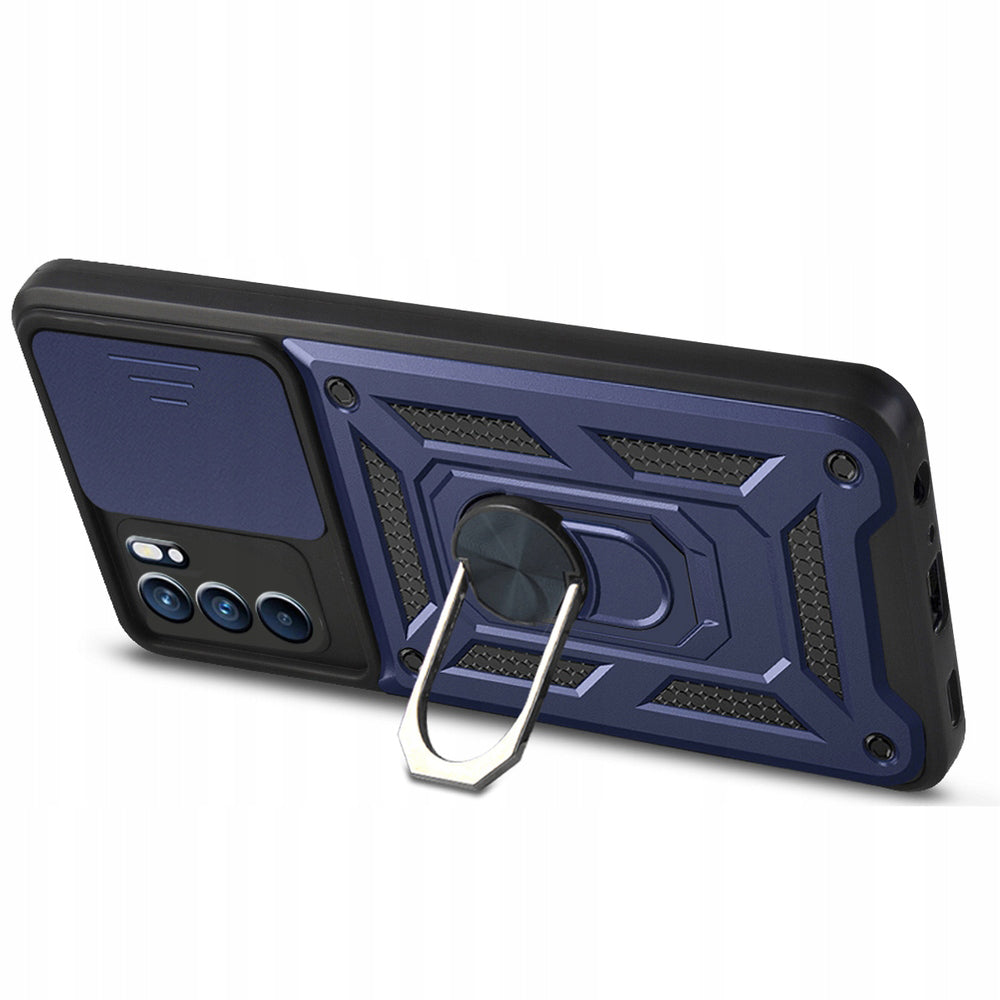 Husa de protectie Techsuit CamShield Series compatibila cu Oppo Reno6 5G, acoperire spate, albastru