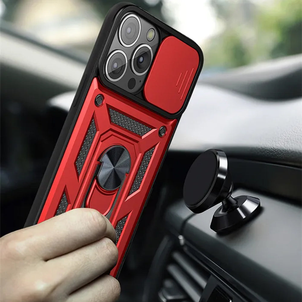 Husa de protectie Techsuit CamShield Series compatibila cu Apple iPhone 12, acoperire spate, albastru