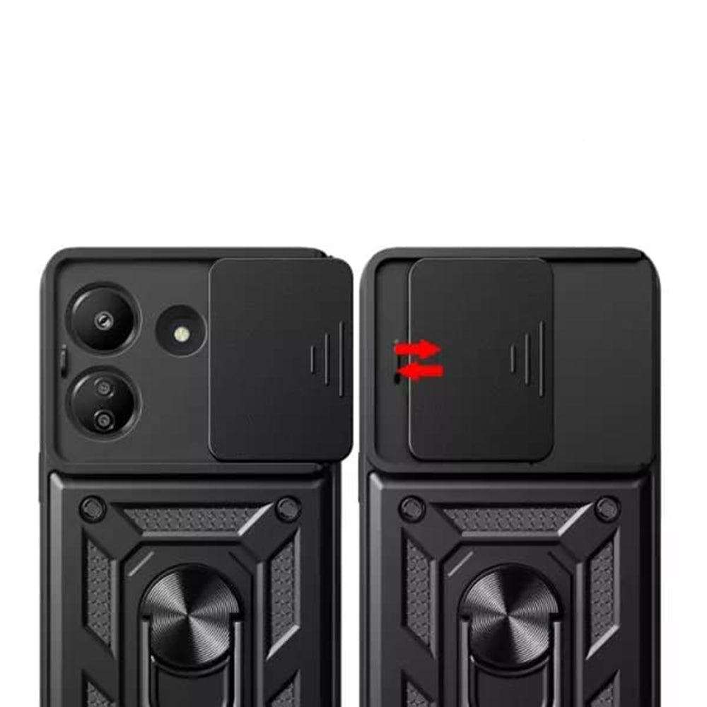 Husa de protectie Techsuit CamShield Series compatibila cu Xiaomi Redmi 13C 4G, acoperire spate, albastru