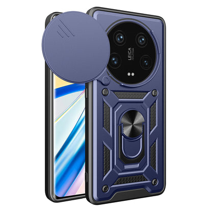 Husa de protectie Techsuit CamShield Series compatibila cu Xiaomi 14 Ultra, acoperire spate, albastru
