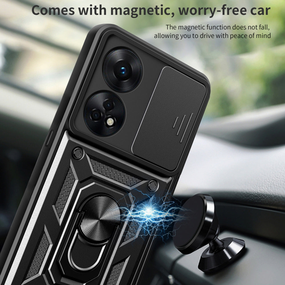 Husa de protectie Techsuit CamShield Series compatibila cu Oppo A78 4G, acoperire spate, albastru