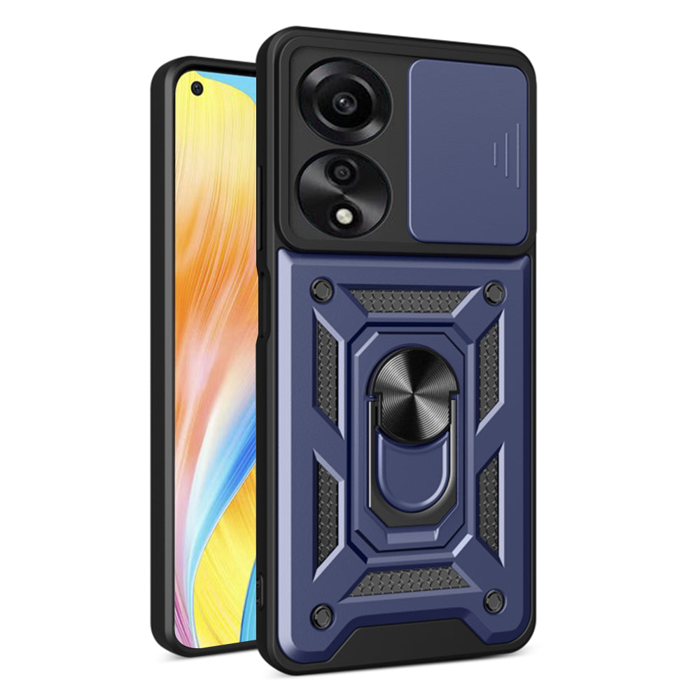 Husa de protectie Techsuit CamShield Series compatibila cu Oppo A78 4G, acoperire spate, albastru