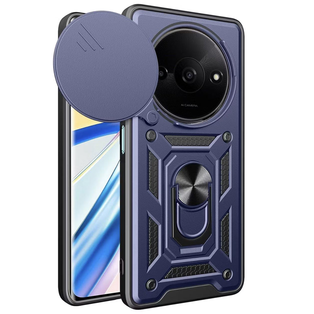 Husa de protectie Techsuit CamShield Series compatibila cu Xiaomi Redmi A3, acoperire spate, albastru