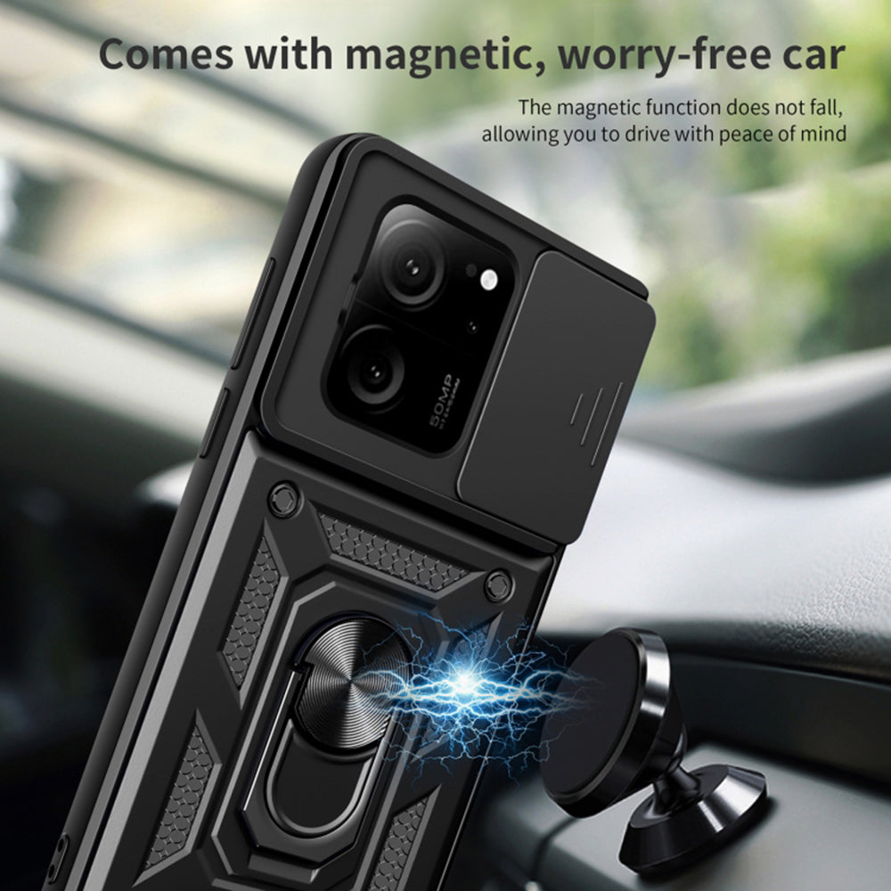 Husa de protectie Techsuit CamShield Series compatibila cu Xiaomi 13T, acoperire spate, albastru