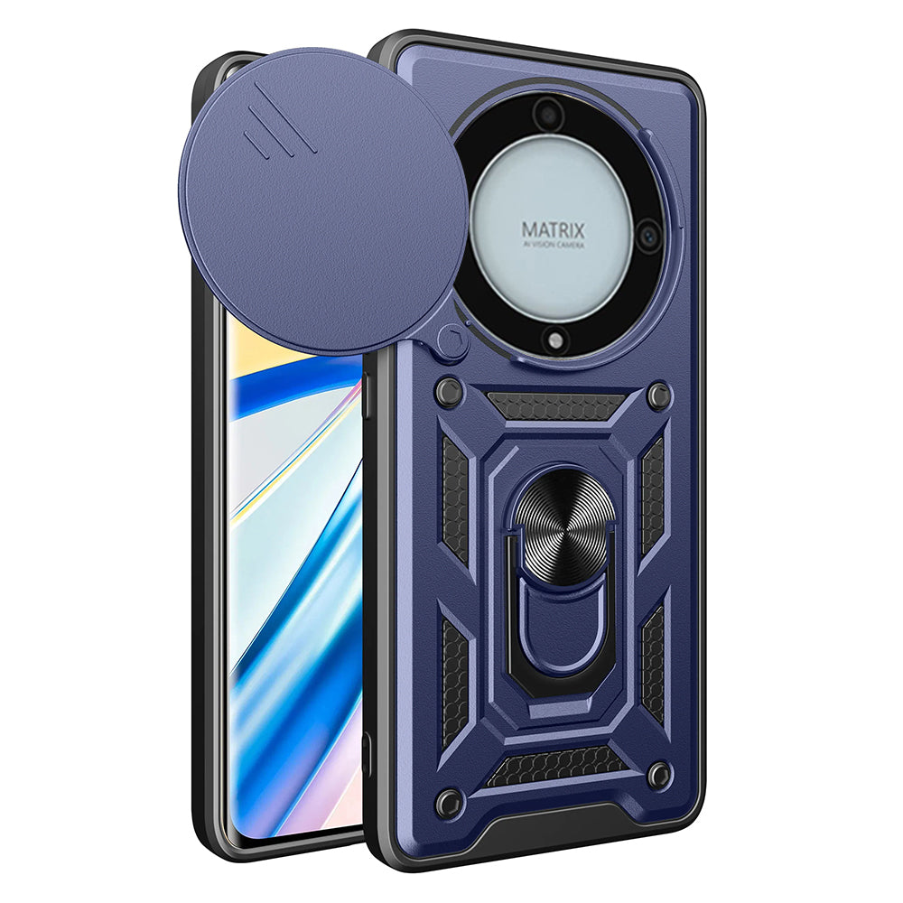 Husa de protectie Techsuit CamShield Series compatibila cu Honor Magic5 Lite, acoperire spate, albastru