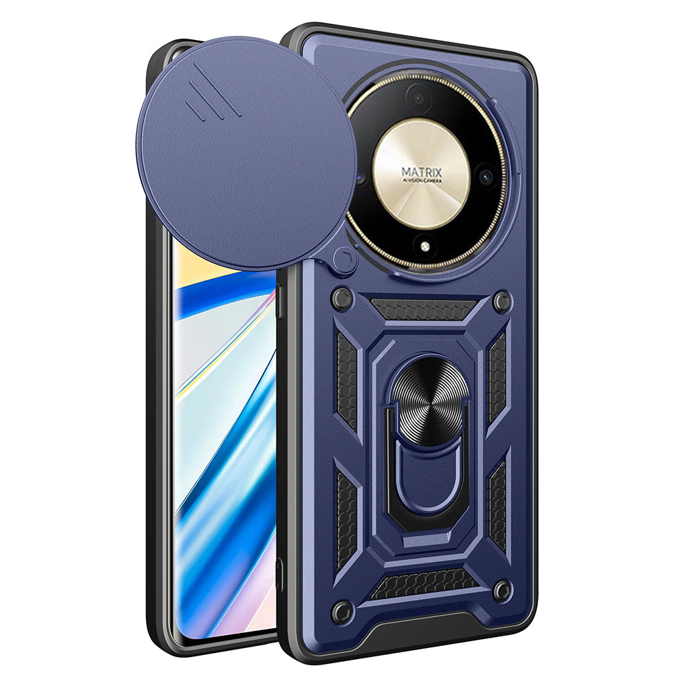Husa de protectie Techsuit CamShield Series compatibila cu Honor Magic6 Lite, acoperire spate, albastru
