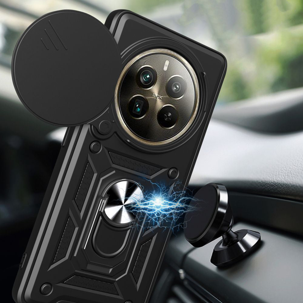 Husa de protectie Techsuit CamShield Series compatibila cu Honor Magic6 Pro, acoperire spate, albastru