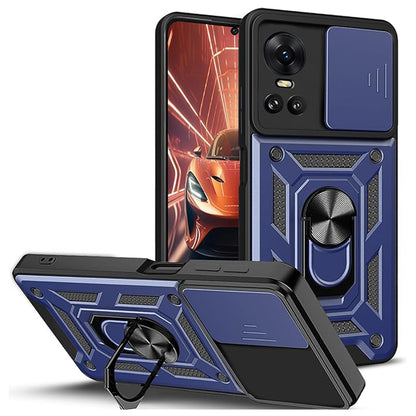 Husa de protectie Techsuit CamShield Series compatibila cu Oppo Reno10 Pro, acoperire spate, albastru