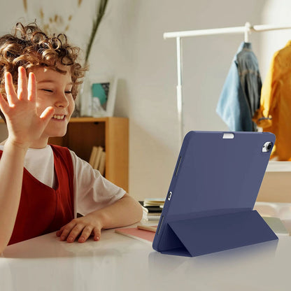 Husa de protectie pentru tableta Techsuit Flex Trifold compatibila cu Apple iPad Air 5 (2022), verde deschis, TPU