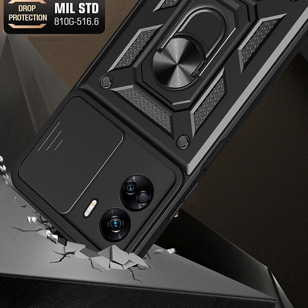 Husa de protectie Techsuit CamShield Series compatibila cu Honor 90 Lite, acoperire spate, albastru
