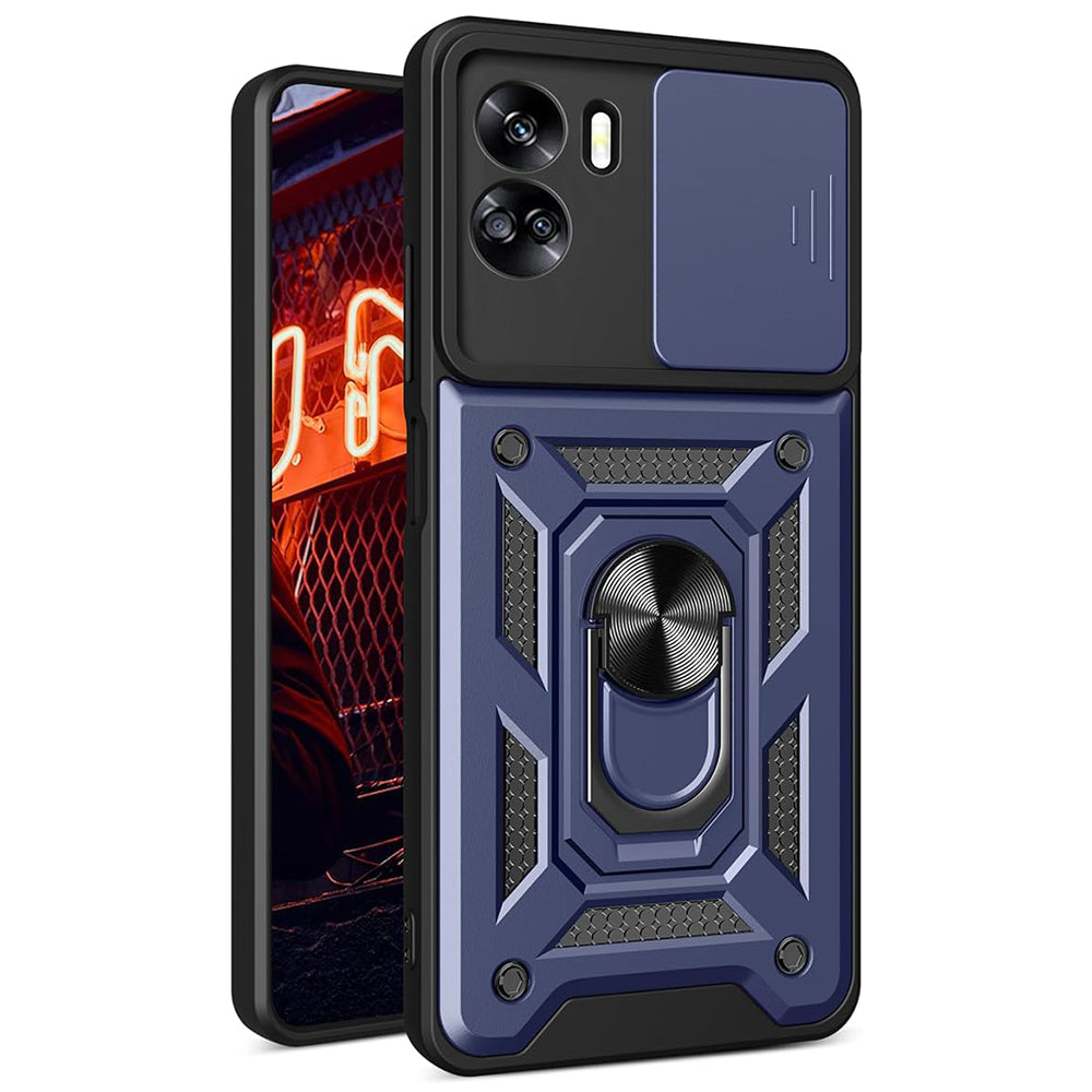 Husa de protectie Techsuit CamShield Series compatibila cu Honor 90 Lite, acoperire spate, albastru