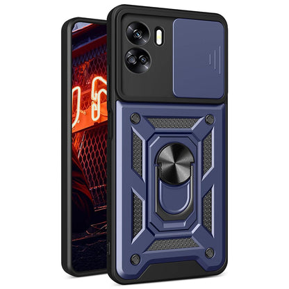 Husa de protectie Techsuit CamShield Series compatibila cu Honor 90 Lite, acoperire spate, albastru