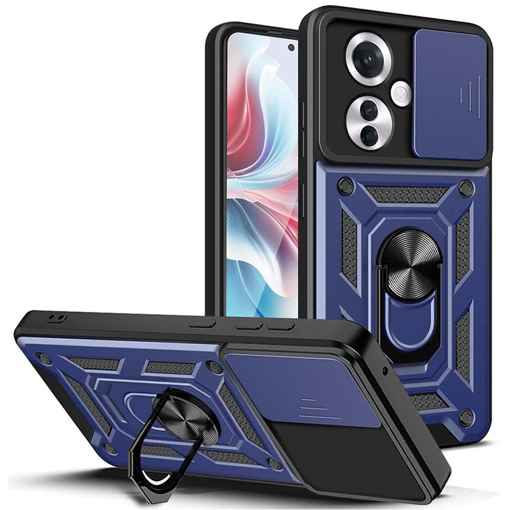 Husa de protectie Techsuit CamShield Series compatibila cu Oppo Reno11 F, acoperire spate, albastru