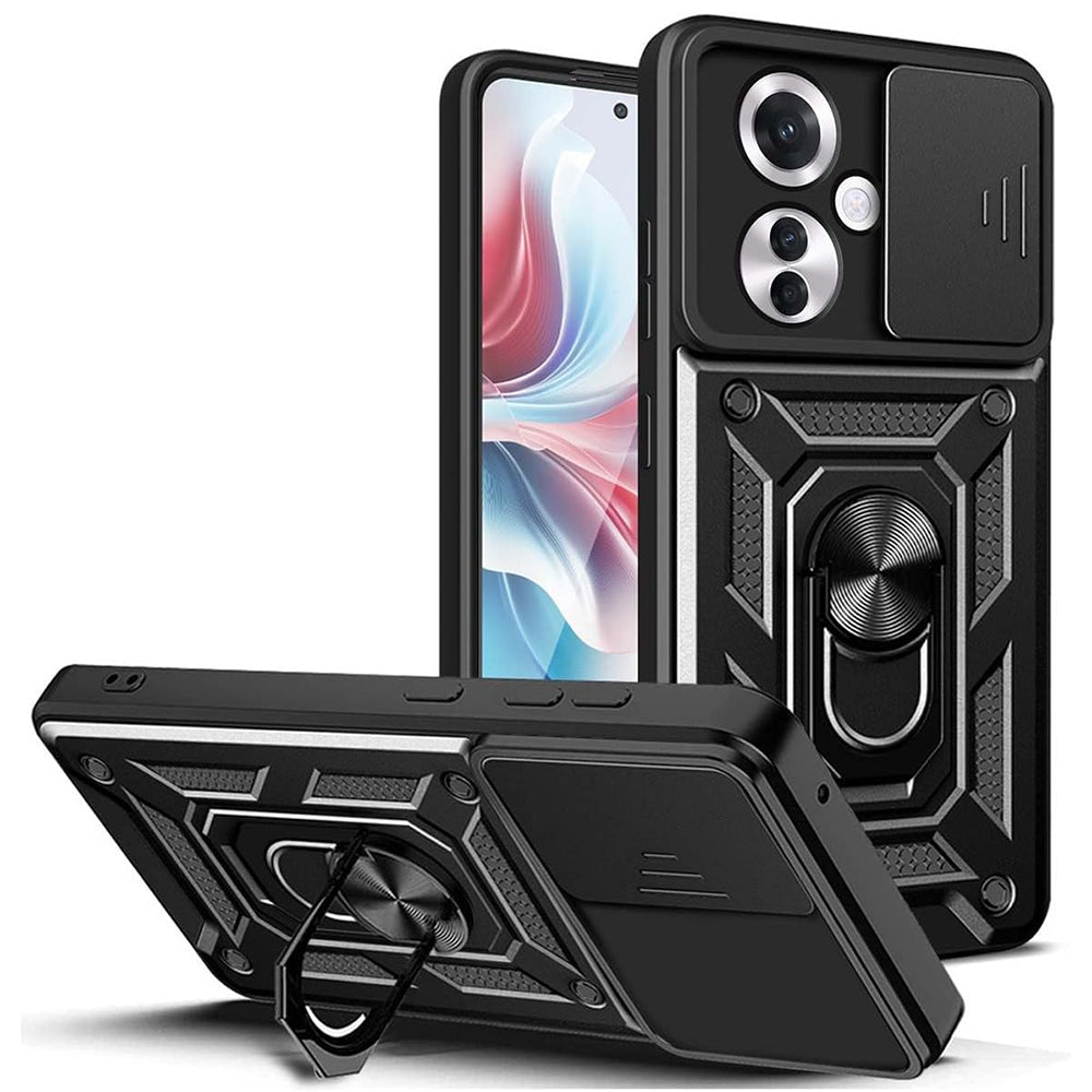 Husa de protectie Techsuit CamShield Series compatibila cu Oppo Reno11 F, acoperire spate, negru