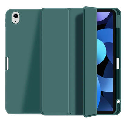 Husa de protectie pentru tableta Techsuit Flex Trifold compatibila cu Apple iPad Air 5 (2022), verde inchis, TPU