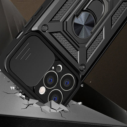 Husa de protectie Techsuit CamShield Series compatibila cu Apple iPhone 15 Pro, acoperire spate, albastru