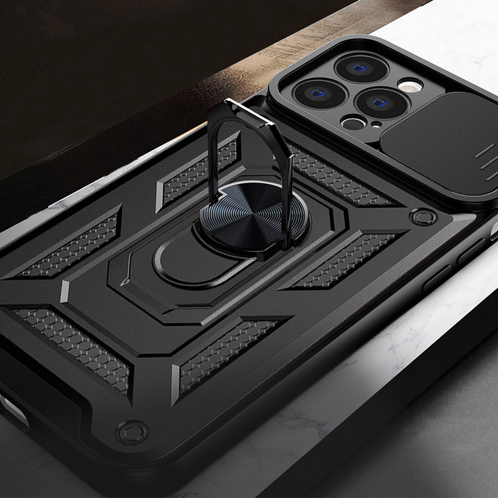 Husa de protectie Techsuit CamShield Series compatibila cu Apple iPhone 15 Pro, acoperire spate, albastru