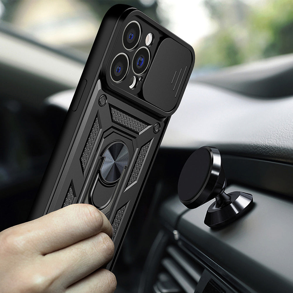 Husa de protectie Techsuit CamShield Series compatibila cu Apple iPhone 15 Pro, acoperire spate, albastru