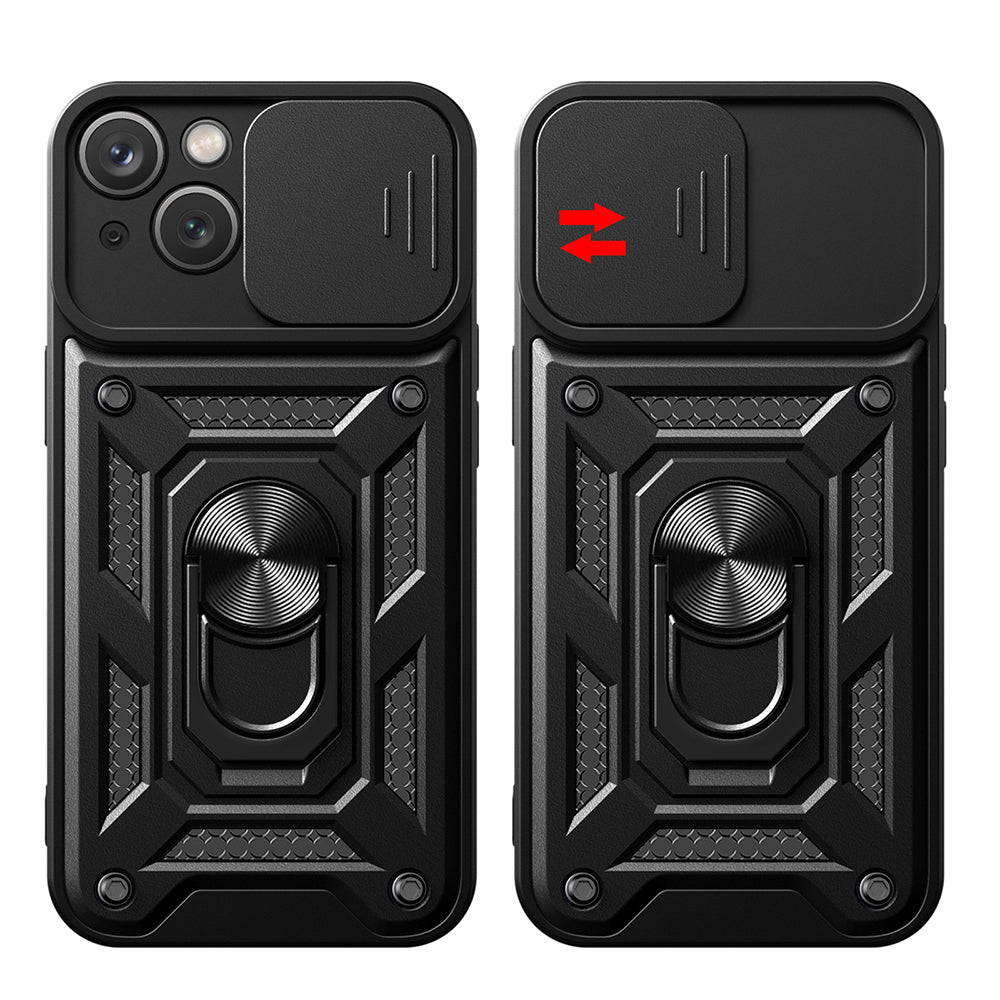Husa de protectie Techsuit CamShield Series compatibila cu Apple iPhone 15, acoperire spate, albastru
