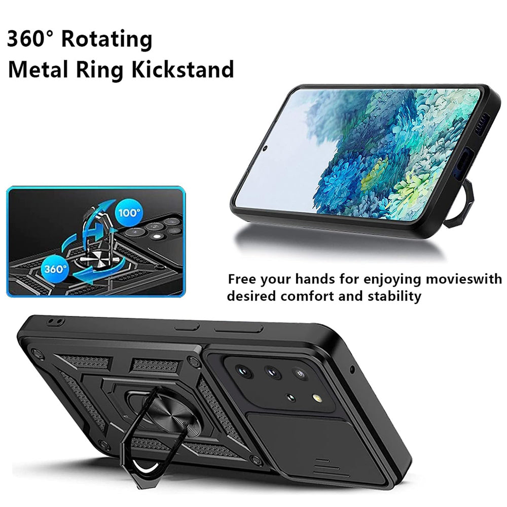 Husa de protectie Techsuit CamShield Series compatibila cu Samsung Galaxy S20 Plus 5G, acoperire spate, albastru