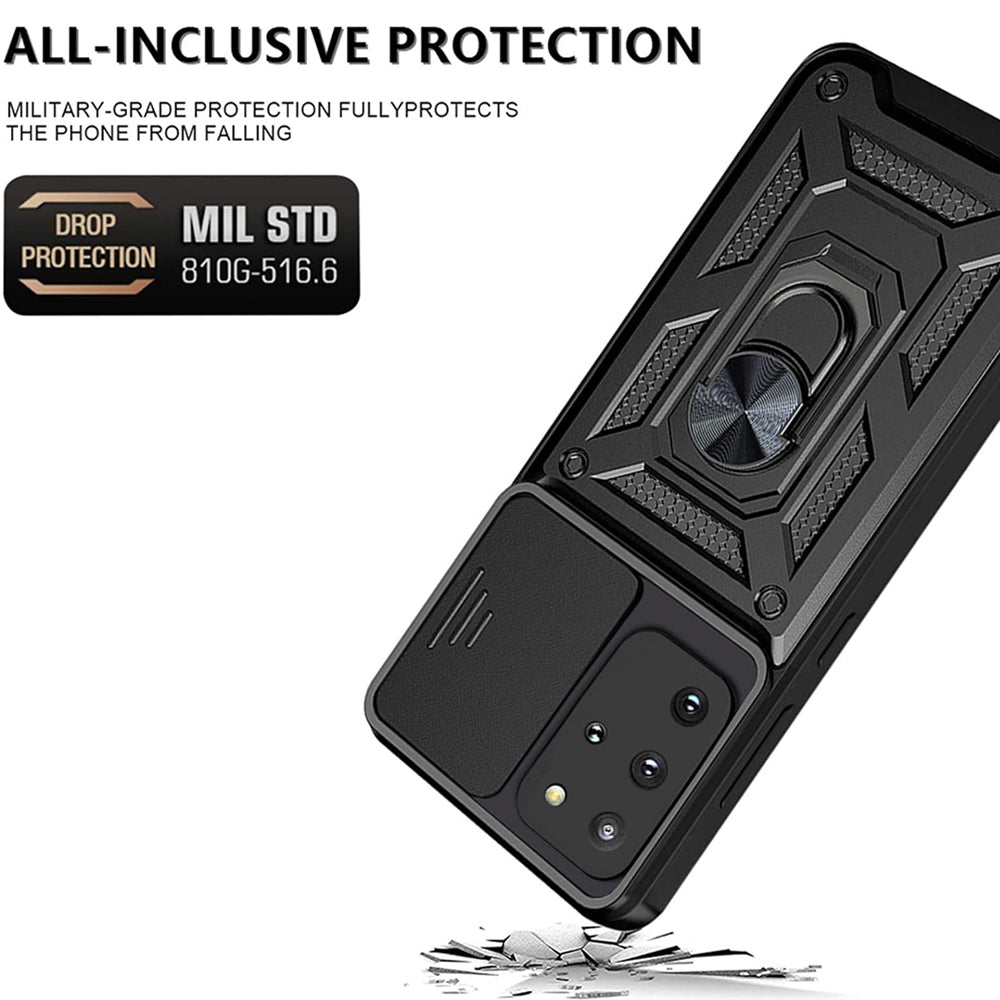 Husa de protectie Techsuit CamShield Series compatibila cu Samsung Galaxy S20 Plus 5G, acoperire spate, albastru