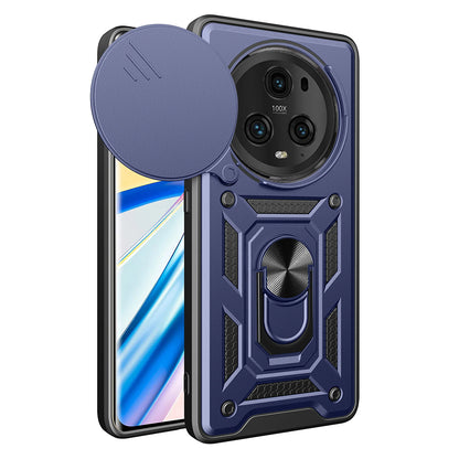 Husa de protectie Techsuit CamShield Series compatibila cu Honor Magic5 Pro, acoperire spate, albastru