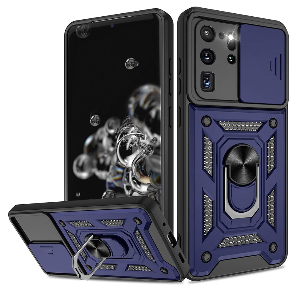 Husa de protectie Techsuit CamShield Series compatibila cu Samsung Galaxy S20 Ultra 5G, acoperire spate, albastru