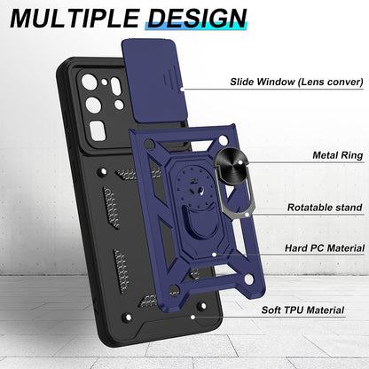 Husa de protectie Techsuit CamShield Series compatibila cu Samsung Galaxy S20 Ultra 5G, acoperire spate, albastru