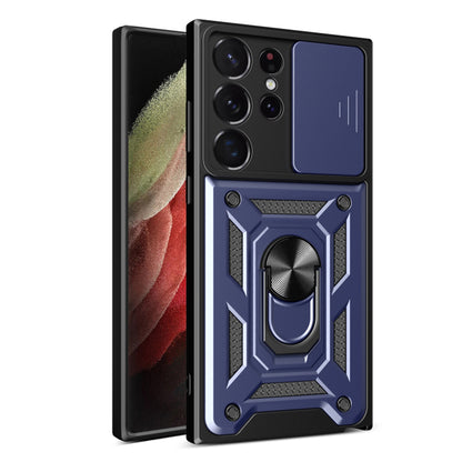 Husa de protectie Techsuit CamShield Series compatibila cu Samsung Galaxy S22 Ultra 5G, acoperire spate, albastru