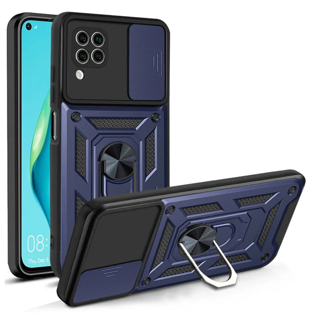 Husa de protectie Techsuit CamShield Series compatibila cu Huawei P40 Lite, acoperire spate, albastru
