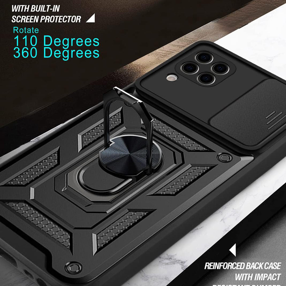 Husa de protectie Techsuit CamShield Series compatibila cu Huawei P40 Lite, acoperire spate, albastru