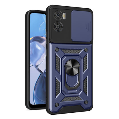 Husa de protectie Techsuit CamShield Series compatibila cu Motorola Moto E22i, acoperire spate, albastru