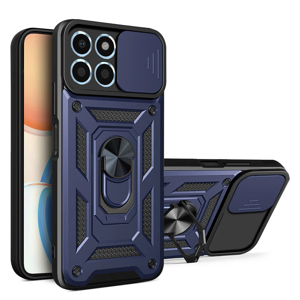Husa de protectie Techsuit CamShield Series compatibila cu Honor X6, acoperire spate, albastru