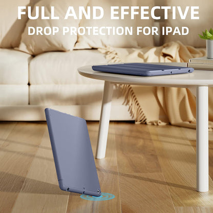 Husa de protectie pentru tableta Techsuit Flex Trifold compatibila cu Apple iPad 10.2 (2019), mov, TPU