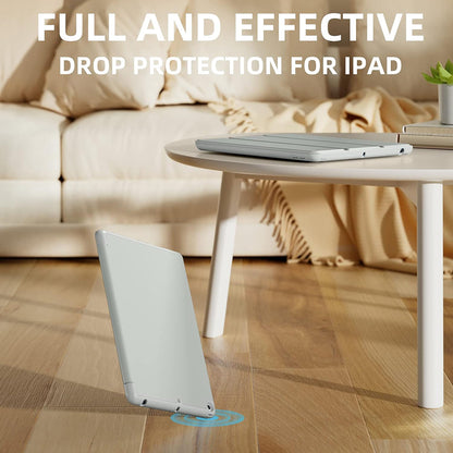 Husa de protectie pentru tableta Techsuit Flex Trifold compatibila cu Apple iPad 10.2 (2020), gri, TPU
