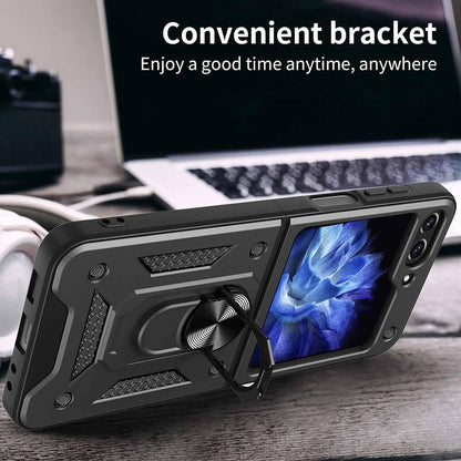 Husa de protectie Techsuit CamShield Series compatibila cu Samsung Galaxy Z Flip6, acoperire spate, negru