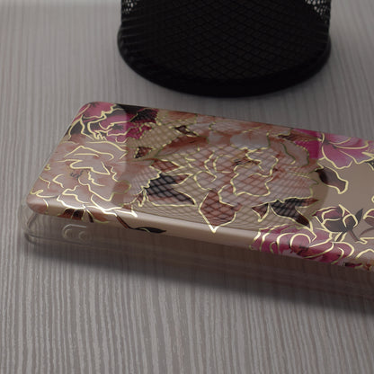 Husa de protectie Techsuit Marble Series compatibila cu Apple iPhone 11, acoperire spate, Mary, Berry Nude
