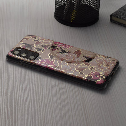 Husa de protectie Techsuit Marble Series compatibila cu Apple iPhone 13 Pro, acoperire spate, Mary, Berry Nude